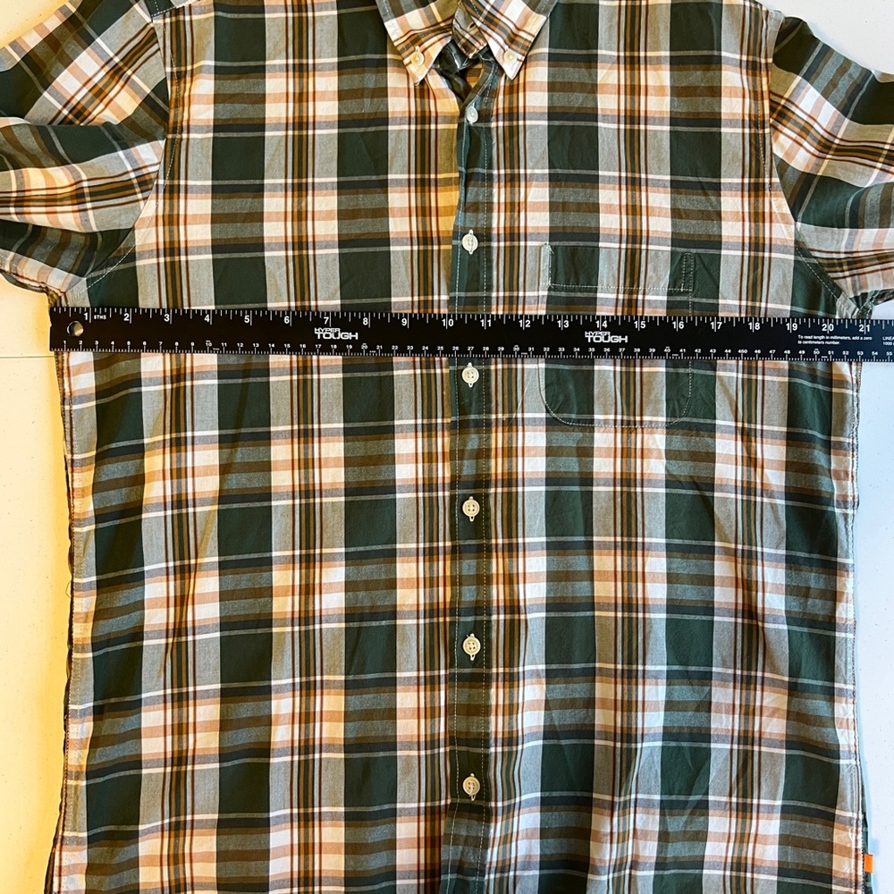 Classic Green and Brown Plaid Men's Shirt - Picture 6 of 8